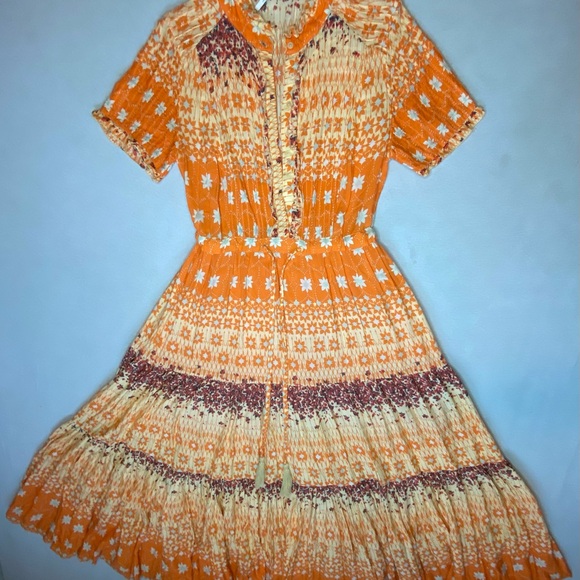 Free People Orange Boho Maxi Dress - Picture 9 of 9